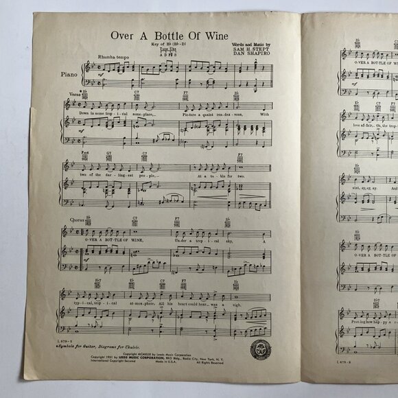 1950s  Vintage Sheet Music Muskrat Ramble Pat Boone Dean Martin The Four Lads - Picture 13 of 16